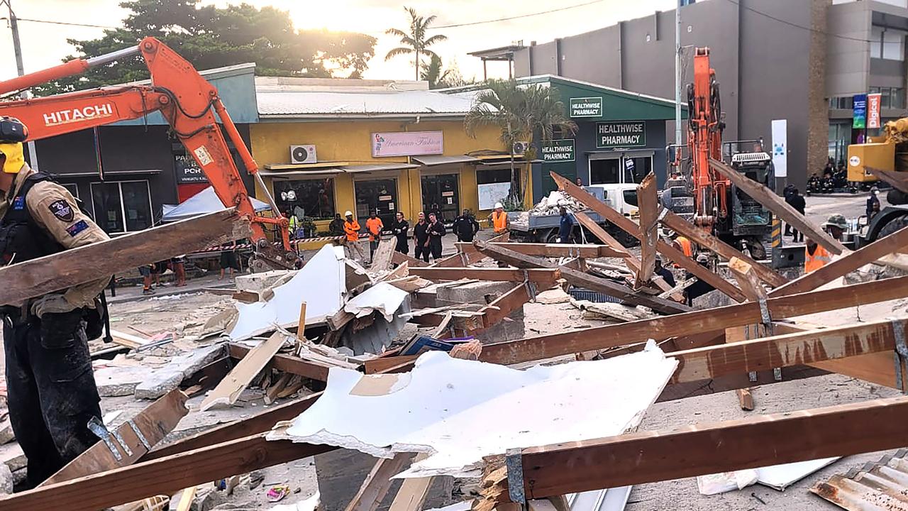 At least 12 people were killed in last week’s 7.3-magnitude earthquake in Vanuatu. Picture: Handout / Department of Foreign Affairs and Trade / AFP) /