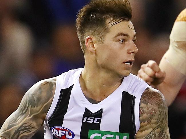 AFL Round 20. North Melbourne vs Collingwood at Etihad Stadium. Collingwood's Jamie Elliott last qtr   . Pic: Michael Klein