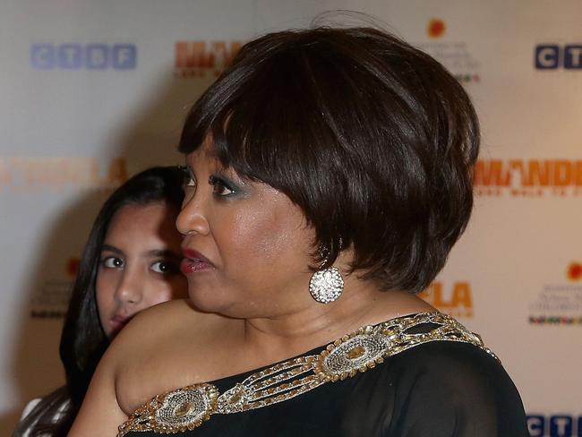 Kate, Duchess of Cambridge, left, meets Zindzi Mandela, right, the daughter of former South African President, Nelson Mandela, as they attend the Royal Film Performance of Mandela: Long Walk to Freedom, at the Odeon Leicester Square, London, Thursday, Dec. 5, 2013. South African President, Jacob Zuma, announced the death of former South African President Nelson Mandela, to the media Thursday evening Dec. 5, 2013, in South Africa. (AP Photo/Chris Jackson, Pool) Picture: Ap