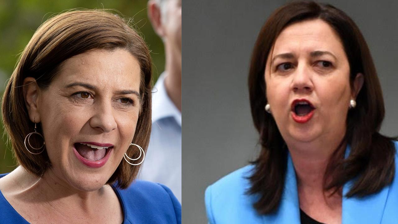 Deb Frecklington and Annastacia Palaszczuk.