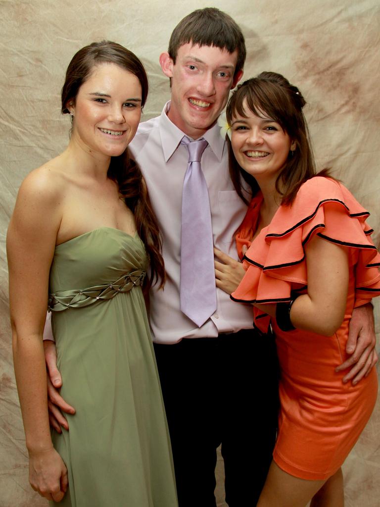 Nicola Scattini, Geoff Ross and Hayley Walker at the 2010 Katherine High School formal. Picture: NT NEWS