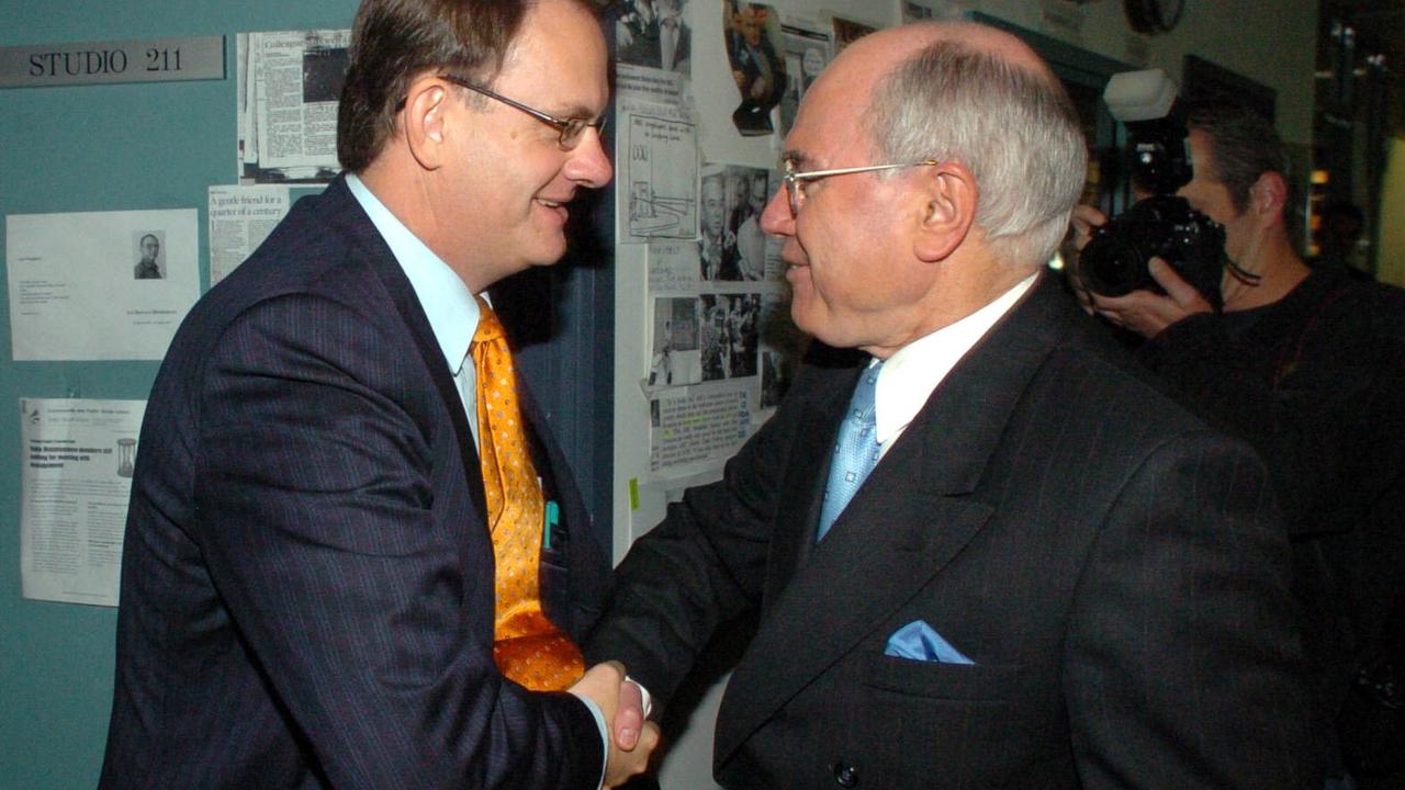 Flashback: Latham’s infamous handshake with PM John Howard - long before social distancing.