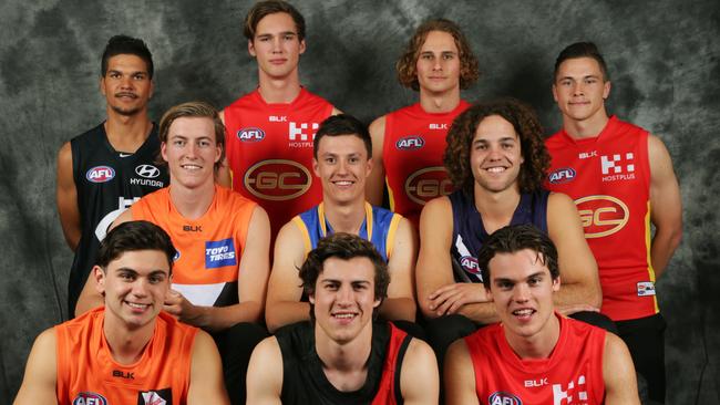 The AFL draft top 10 selections for 2016. Picture: Toby Zerna