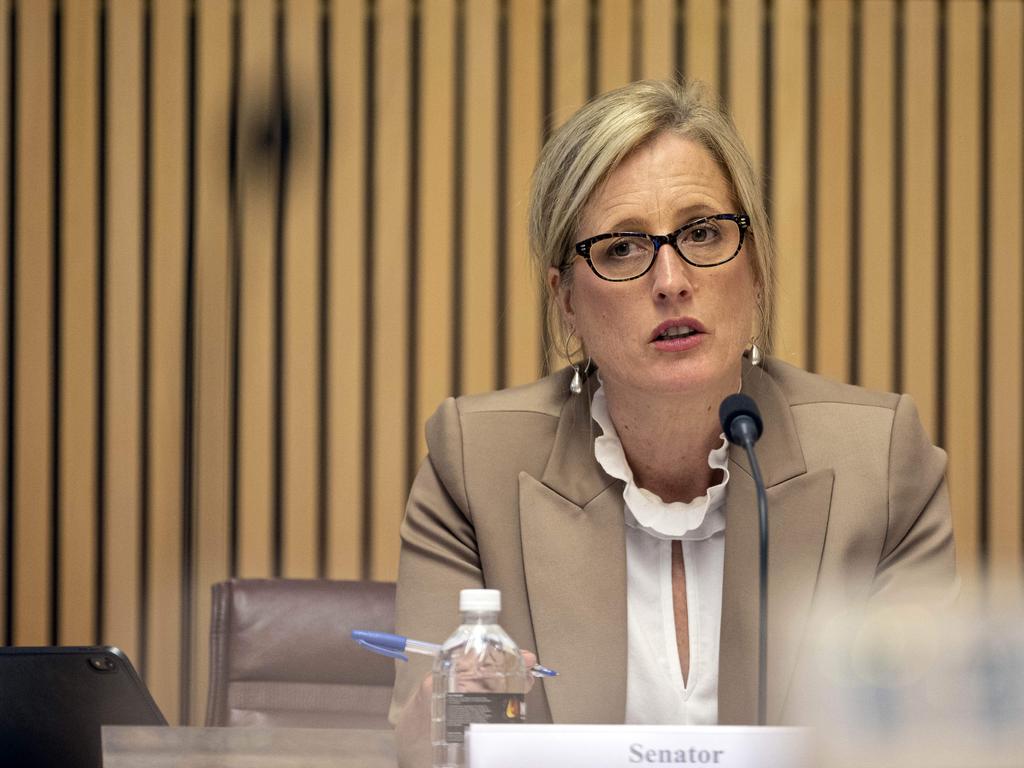 Labor senator Katy Gallagher says the royal commission isn’t the Opposition’s policy. Picture: NCA NewsWire / Gary Ramage