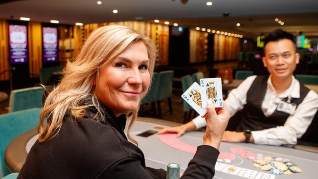 Australian poker ace Jackie Glazier is suing the producers of Australian Survivor after suffering a serious injury on the show. Picture Matt Turner.