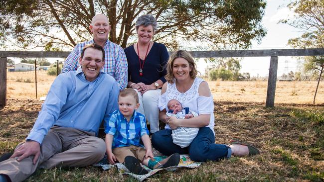 Hunter Belle Dairy Co’s Chesworth family. Picture: Supplied