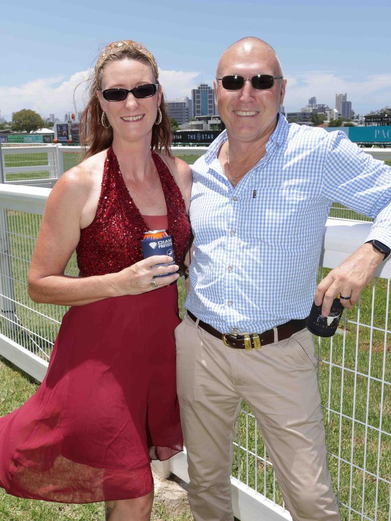 Socials - Trish Little and Shaun Taaffe. Picture: Steve Pohlner