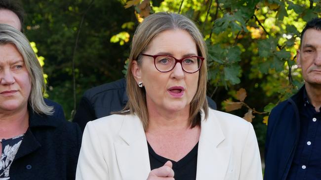 Victorian Premier Jacinta Allan says MPs behaviour breached ministerial code. Picture: Blair Jackson