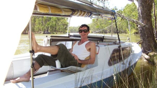 Caloundra old salt Jeff Sherwell with his boat ‘Sher Jeff’. Picture: Contributed