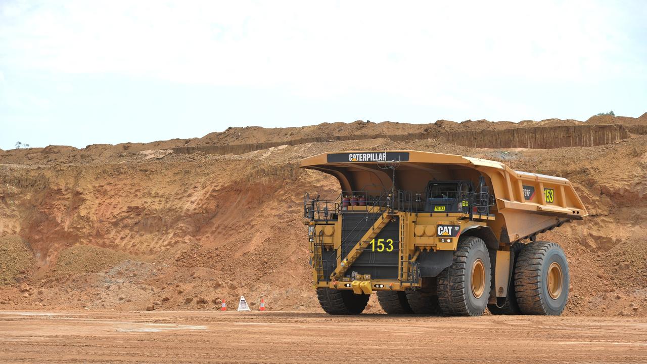 Mining salaries are booming across the Bowen Basin, for skilled and unskilled workers alike. This photo shows a dump truck at the Caval Ridge Mine near Moranbah. Picture: Lee Constable