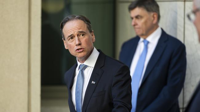 Federal Health Minister Greg Hunt says there is no medical reason for state and territory borders to remain closed, as pressure mounts within the Northern Territory to set a date to reopen. Picture: Rohan Thomson/Getty Images