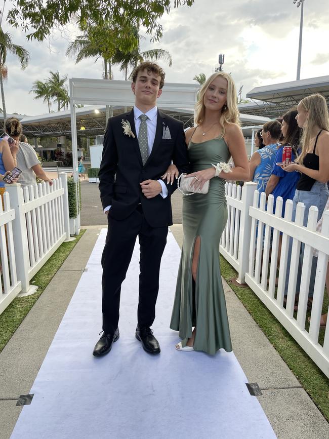 Oscar Culley and Gemma Geach at the 2023 Unity College formal.