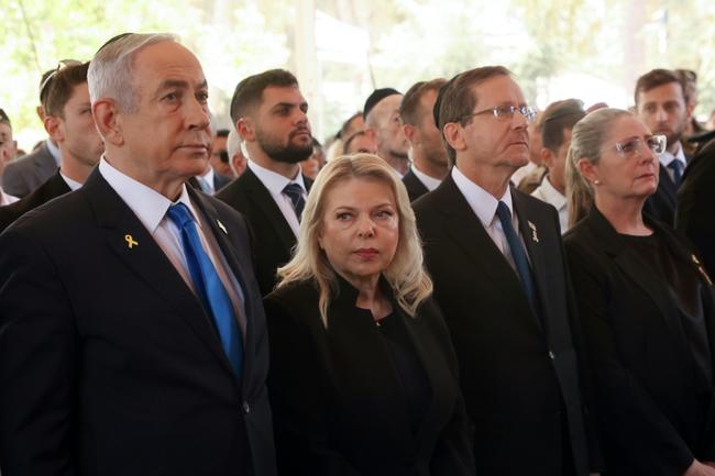 Israeli Prime Minister Benjamin Netanyahu attended the official anniversary commemorations of the October 7 attack on Sunday