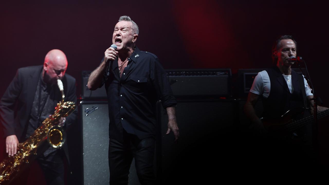 Jimmy Barnes and Phil Small of Cold Chisel perform at The Entertainment Quarter on October 11, 2024 in Sydney. Picture: Don Arnold/WireImage