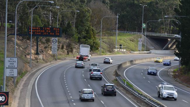 South Eastern Freeway at Crafers. File picture