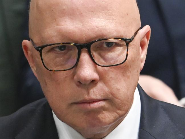 CANBERRA, Australia - NewsWire Photos - October 8, 2024: Leader of the Opposition Peter Dutton during Question Time at Parliament House in Canberra. Picture: NewsWire / Martin Ollman