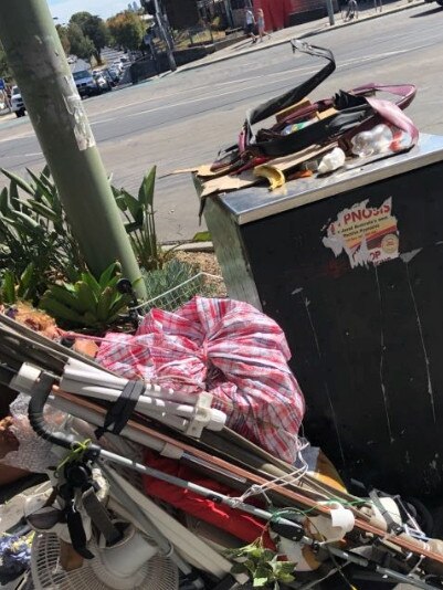 People are dumping rubbish next to full bins. Picture: Snap Send Solve 