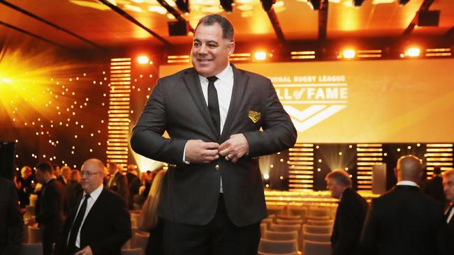 Mal Meninga poses for photographs after he was named as the 13th Immortal at the 2018 NRL Hall of Fame at Sydney Cricket Ground. Picture: Mark Evans