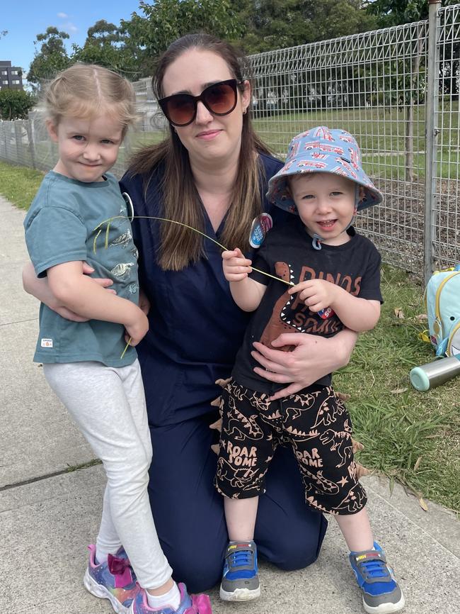 NMA Member Susie McDale with her two children.
