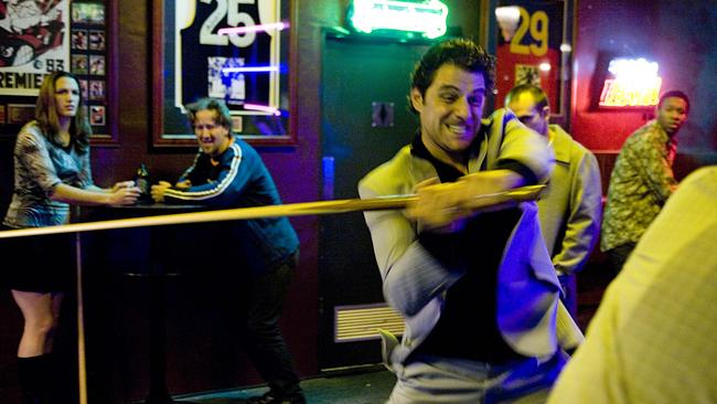 Colosimo in Underbelly as Alphonse Gangitano wreaking mayhem inside the Sports Bar.