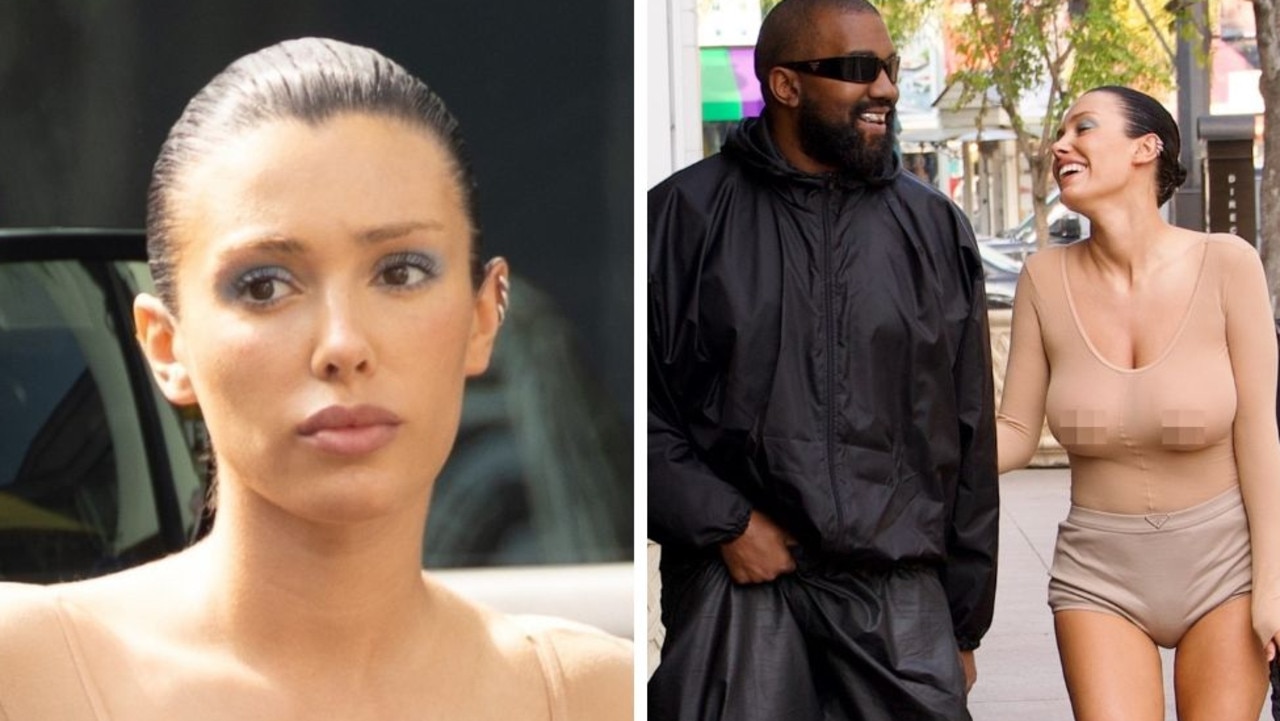 Kanye West's wife Bianca Censori wears sheer top and undies on