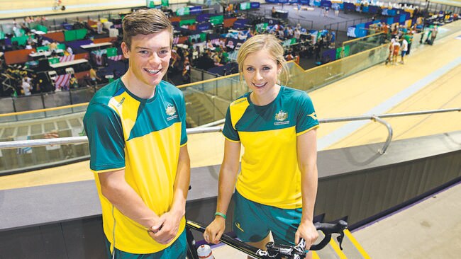 Alex and Annette Edmondson prepare for the Commonwealth Games in Glasgow.