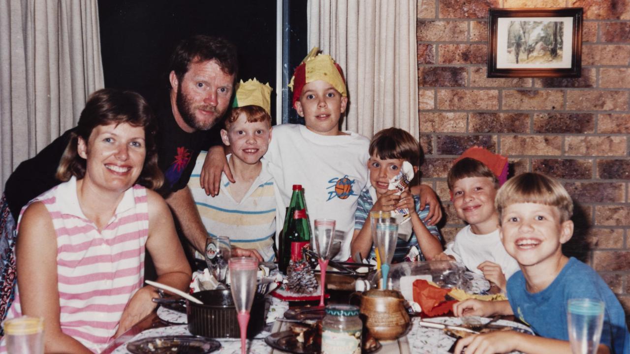 Duncan Pegg as a child at family Christmas in 1991.