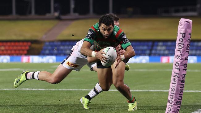 Alex Johnston is once again tied with Josh Addo-Carr on top of the try-scoring tally, on 19 for the season. Picture: Getty Images.