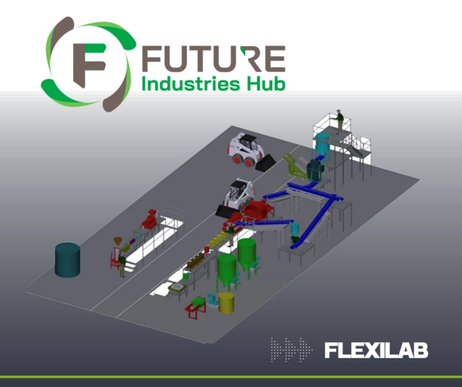 The Future Industries Hub will boast a Flexilab purification plant. Photo: contributed