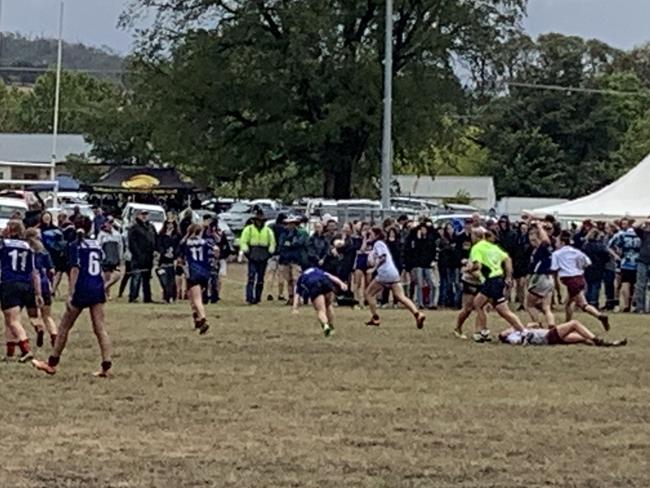 Action from the Braidwood Bushfire Rugby Sevens