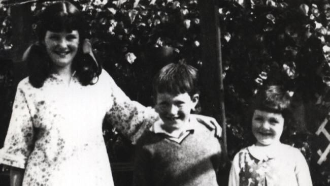 The Crawford children, who were found dead in the family car. Kathryn, 13, James, 8, and Karen, 6.