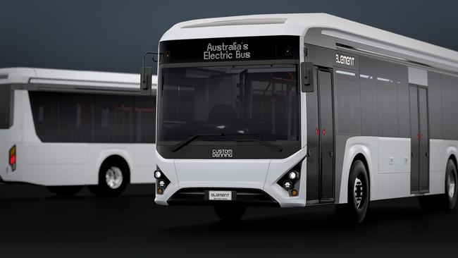 Custom Dennings' 'Element' battery electric bus. Picture: Custom Dennings