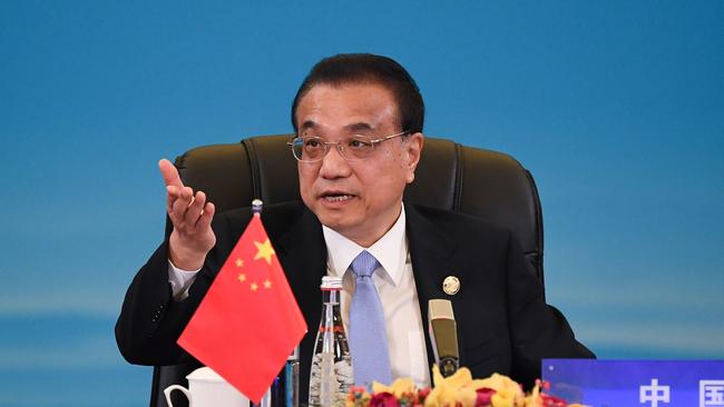 Chinese Premier Li Keqiang hopes there will be ‘sound and stable’ relations between Australia and China. Picture: WANG Zhao / POOL / AFP)