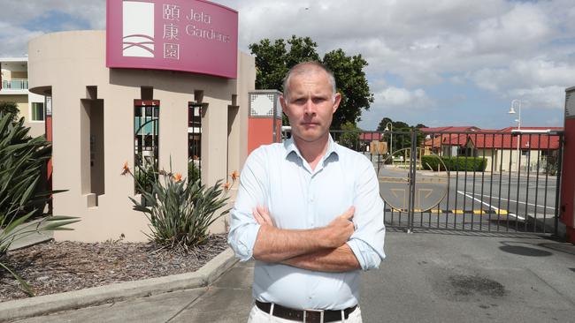 Rowan Holzberger at Jeta Gardens Aged Care residents removed. PHOTO: Annette Dew