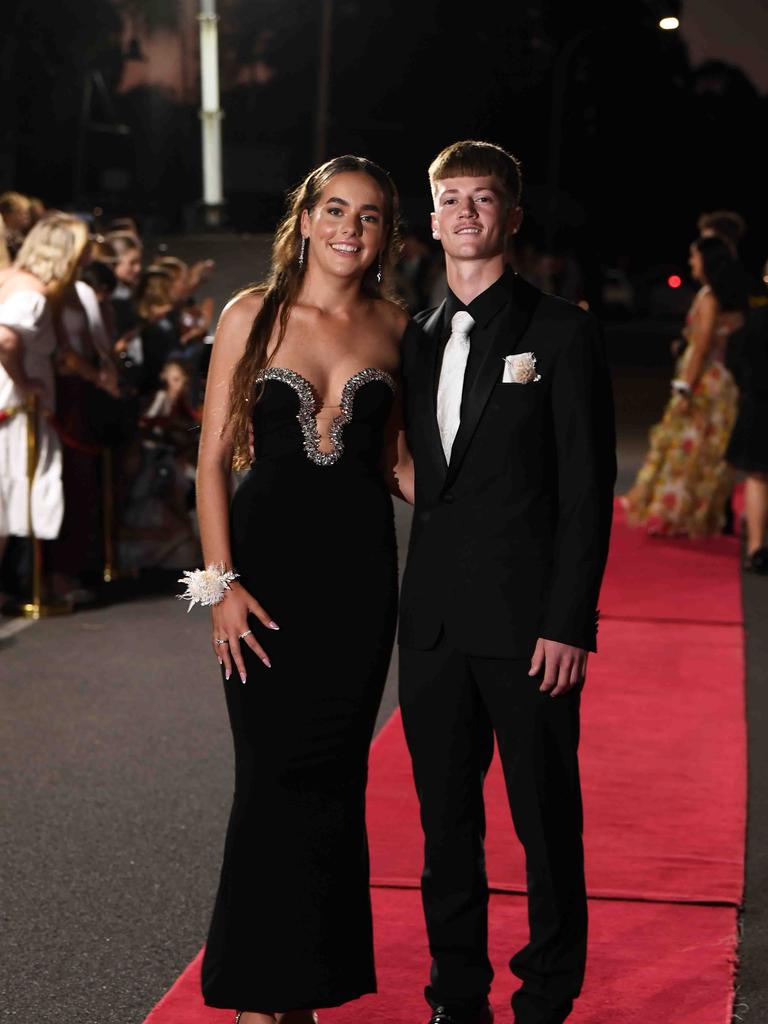 Zac Bennett & Mikayla Sankey at Xavier Catholic College year 12 formals. Picture: Patrick Woods.