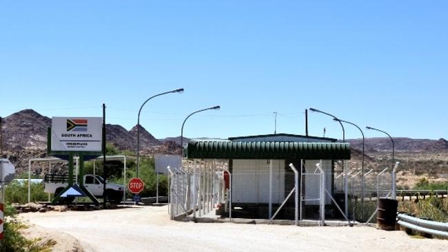 Truckies and sex workers often meet at border posts like this one, between South Africa and Namibia, where drivers can be held up for days getting through customs. Picture: Getty.