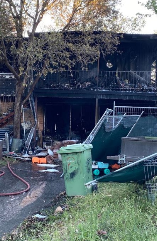 The gutted house on Nyanza Rd Woodridge. Picture: Judith Kerr