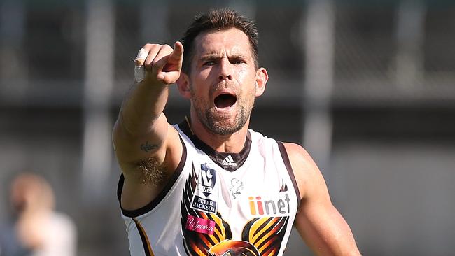 Luke Hodge was forced to play in a VFL practive game after he was ruled out of Round 1. Picture: Wayne Ludbey