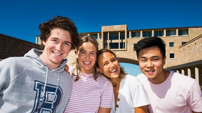 Bond University students. Picture: supplied