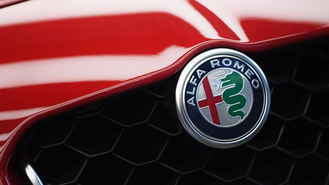The famous Alfa Romeo badge.