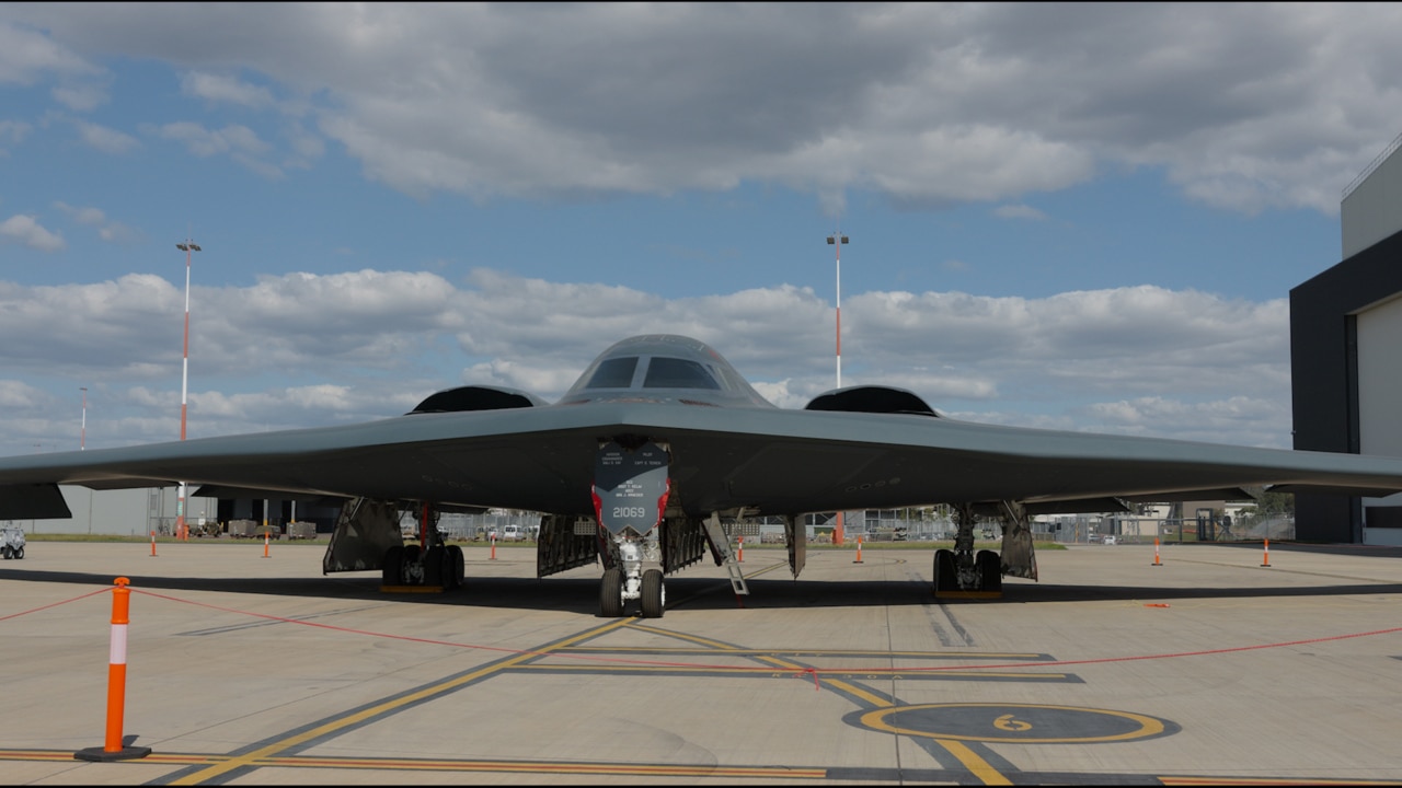 B-2 Spirit stealth bomber at RAAF Base Amberley