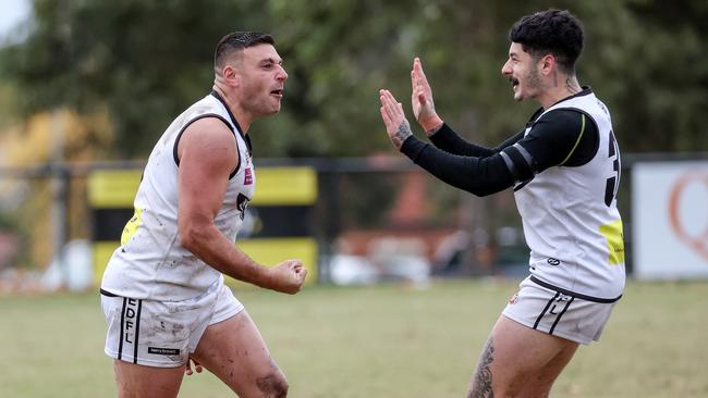 Matthew Patane celebrates his goal. Picture: George Sal