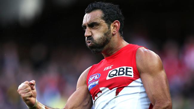 Adam Goodes is among a host of champions eligible to be inducted into the Hall of Fame. Picture. Phil Hillyard