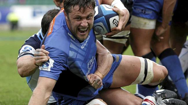 Western Force&#39;s Hugh McMeniman rushes towards the touch line during the Round 17 Super Rugby match between the Western Force and the NSW Waratahs at NIB Stadium in Perth, Sunday, June 9, 2013. Picture: THERON KIRKMAN