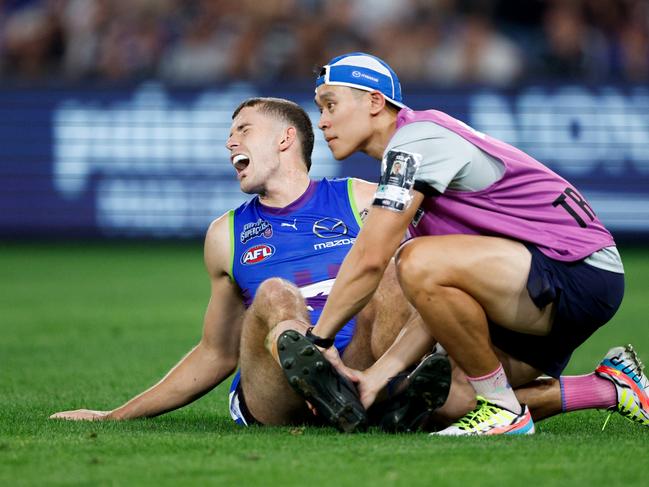 Callum Coleman-Jones suffered the achilles injury back in April. Picture: Dylan Burns/AFL Photos