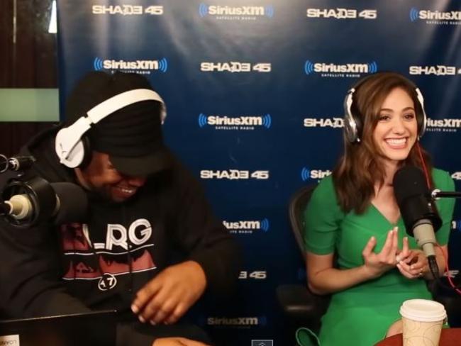 Emmy Rossum on SiriusXM’s Sway In The Morning.