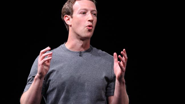 Facebook founder Mark Zuckerberg. Picture: Lluis Gene/AFP