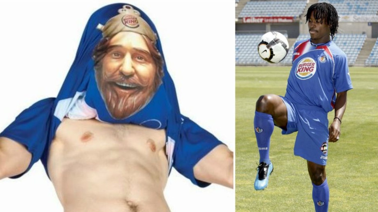 Burger King sponsored Getafe when they released this quirky kit.