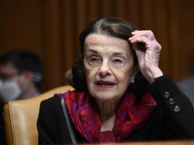 US Senator Dianne Feinstein died on the job, aged 90. Picture: AFP