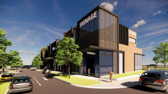 Supplied Editorial Proposed retail hub for former TAFE site at Panorama. Pic: Evo Arc